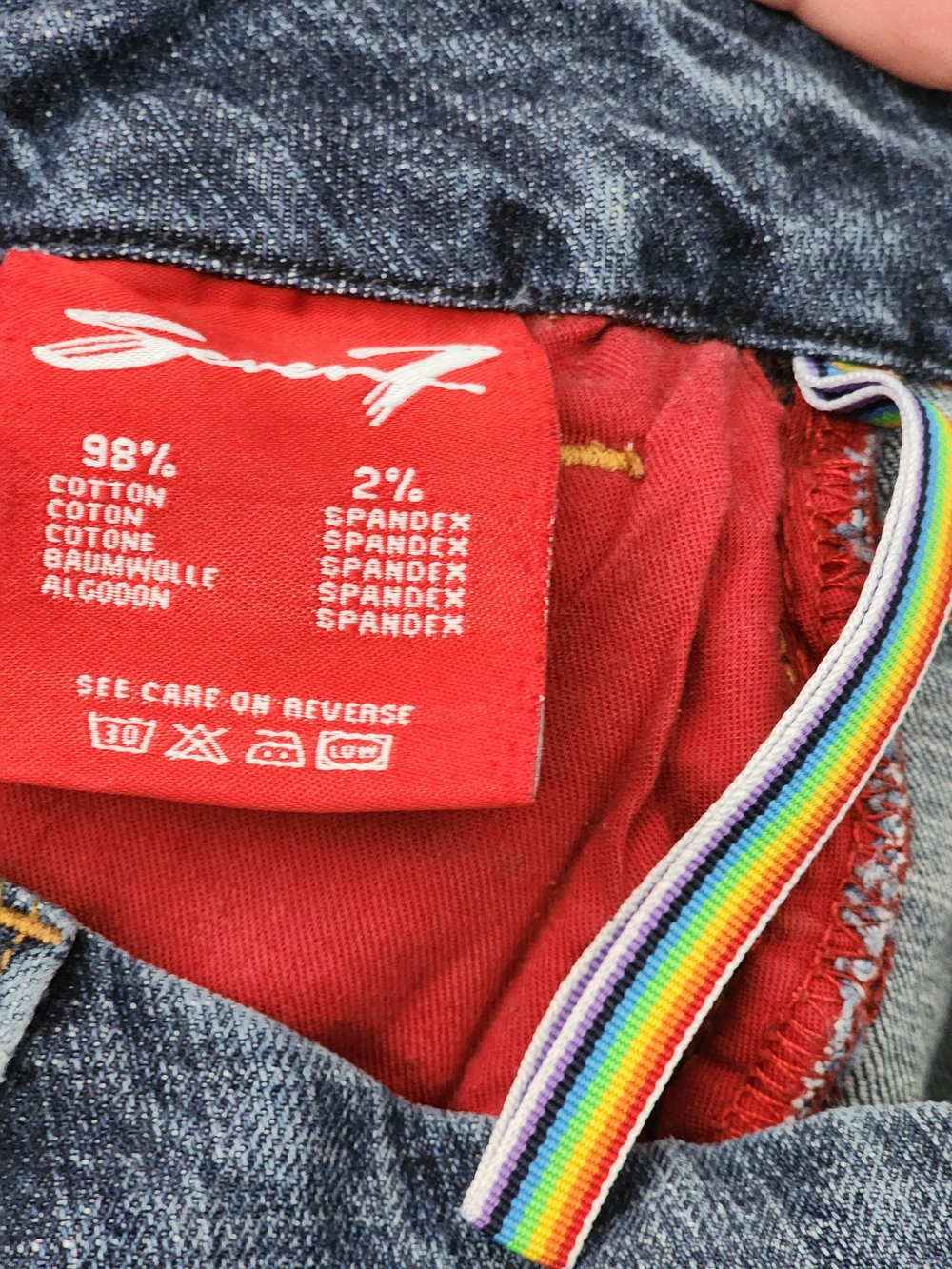 Seven7 Vintage Boot Cut Jeans in Medium Blue Wash Size 20 Vintage Pride Edition - Picture 11 of 14
